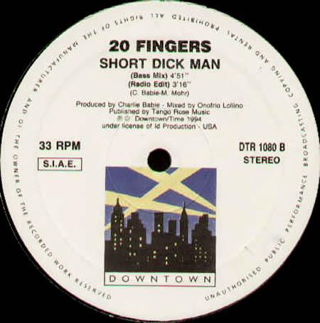 20 FINGERS   - Short Dick Man