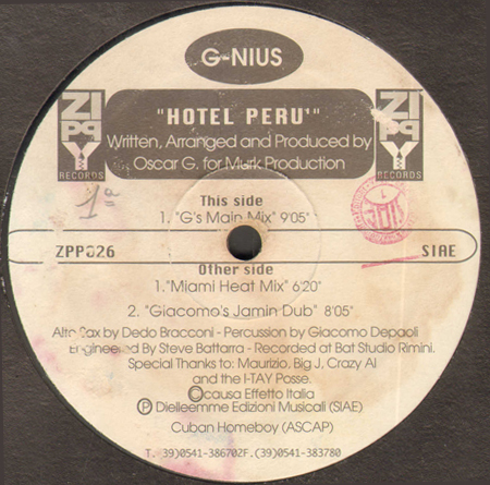 G-NIUS (OSCAR G) - Hotel Peru (Oscar G rmx)