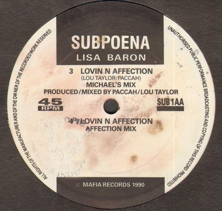 LISA BARON - Lovin' N Affection (The Mafia Mixes)