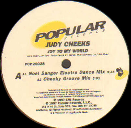 JUDY CHEEKS - Joy To My World