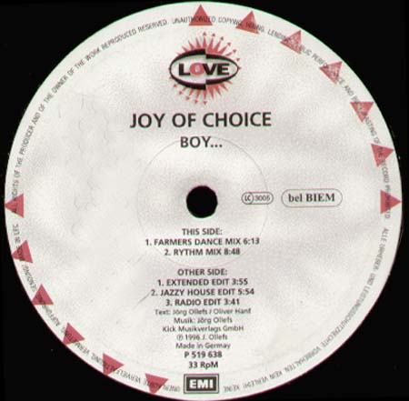 JOY OF CHOICE - Boy