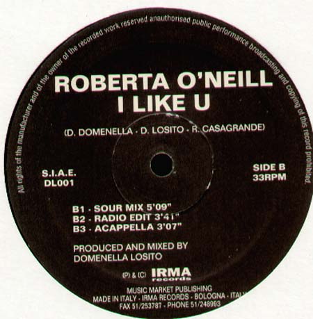 ROBERTA O NEILL - I Like U