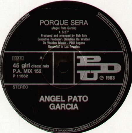 ANGEL PATO GARCIA - Porque Sera