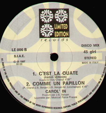 CAROL'IN - C'est La Ouate