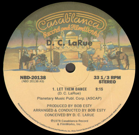 D.C. LARUE / DENNIS PARKER - Let Them Dance / Like An Eagle