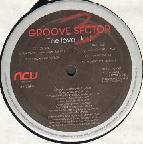 GROOVE SECTOR - The Love I Lost (Remixes) 