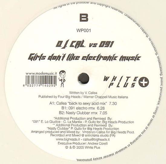 DJ CAL  VS 091 - Girls Don't Like Electronic Music