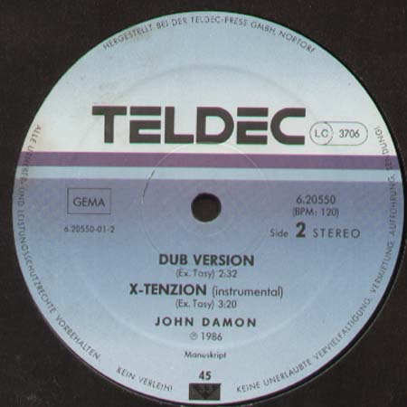 JOHN DAMON - X-Tasy / X-Tenzion