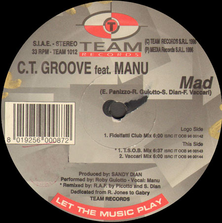 C.T. GROOVE - Mad, Feat. Manu