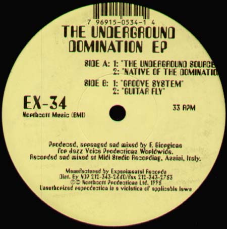 F. GIORGIONS - The Underground Domination EP
