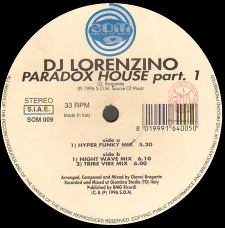 DJ LORENZINO - Paradox House Part. 1