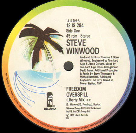 STEVE WINWOOD - Freedom Overspill / Spanish Dancer