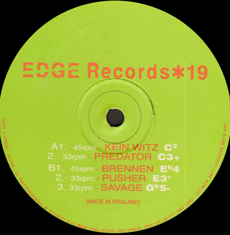 DJ EDGE - 19 (Kein Witz / Predator / Brennen / Pusher / Savage)
