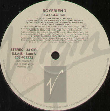 BOY GEORGE - Boyfriend