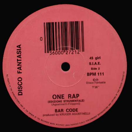 BAR CODE - One Rap (Mixed By Enrico Filippini)