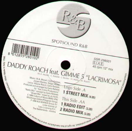 DADDY ROACH FEAT GIMME 5 - Lacrimosa