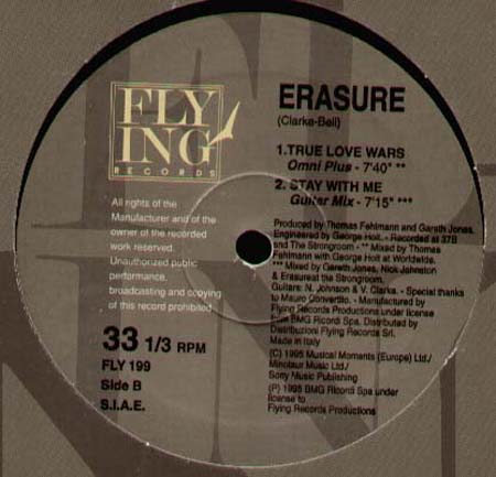 ERASURE - Stay With Me / True Love Wars