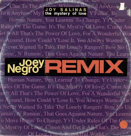 JOY SALINAS - The Mystery Of Love (Joey Negro Rmxs) 