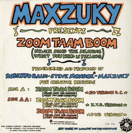 MAXZUKY - Zoom Taam Boom (Never Mind The Meaning What You Need Is Feeling)