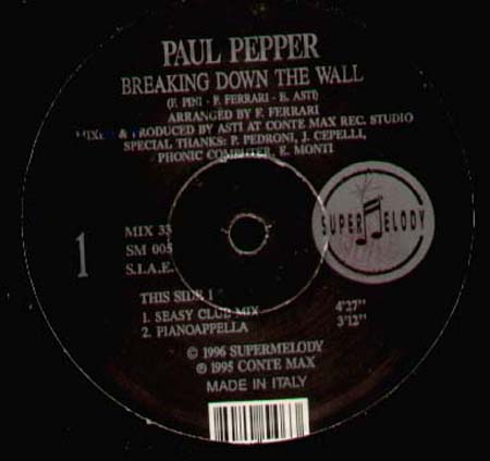 PAUL PEPPER - Breaking Down The Wall