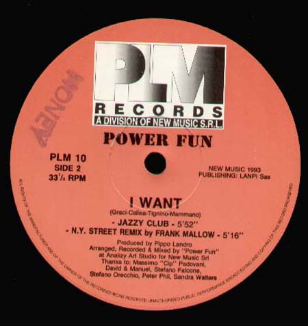 POWER FUN - I Want , Feat. Sandra Walters