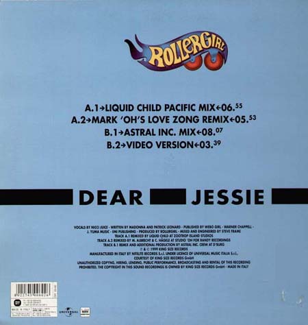 ROLLERGIRL - Dear Jessie