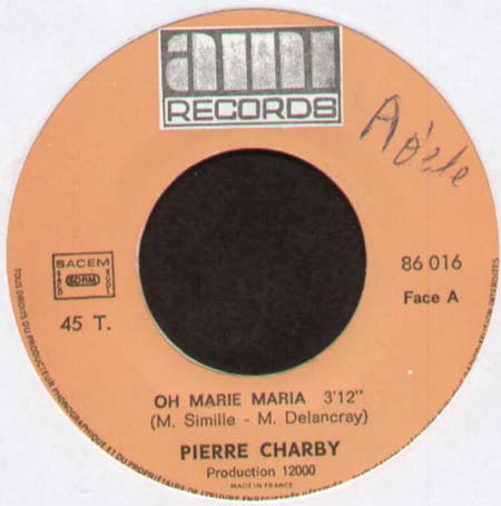 PIERRE CHARBY - Oh Marie Maria