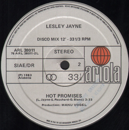 LESLEY JAYNE - Greased Lightning / Hot Promises
