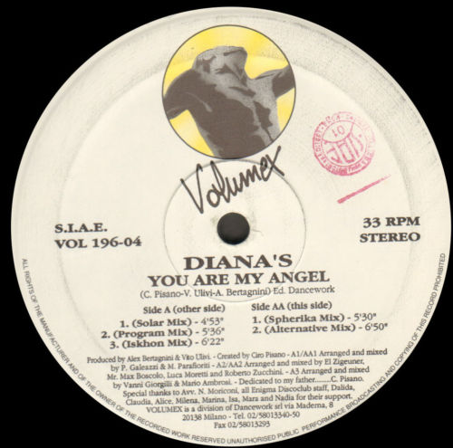 DIANA'S - You Are My Angel