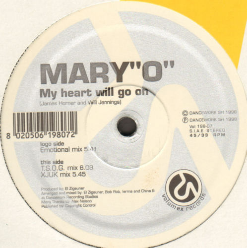 MARY O - My Heart Will Go On