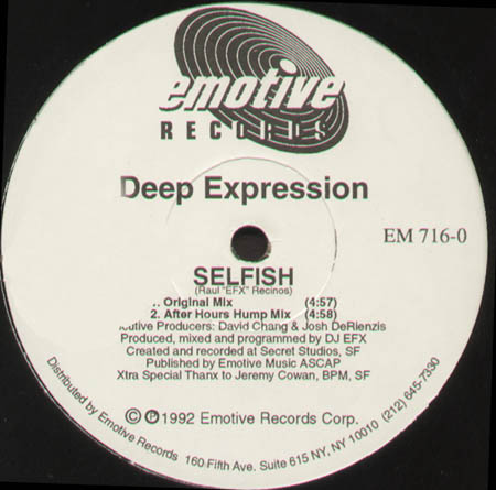 DEEP EXPRESSION - Serenade / Selfish