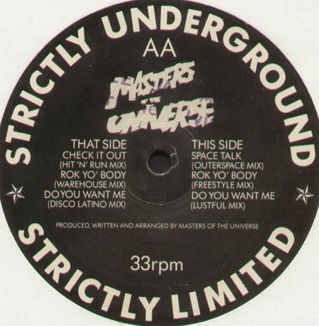 MASTERS OF THE UNIVERSE - Check It Out / Space Talk