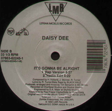 DAISY DEE   - It's Gonna Be Alright 