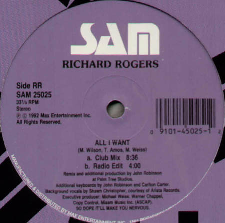 RICHARD ROGERS - All I Want