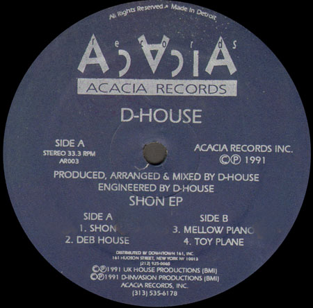 D HOUSE - Shon EP