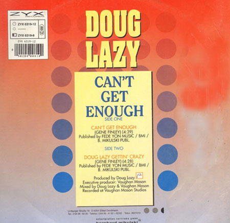 DOUG LAZY - Can't Get Enough