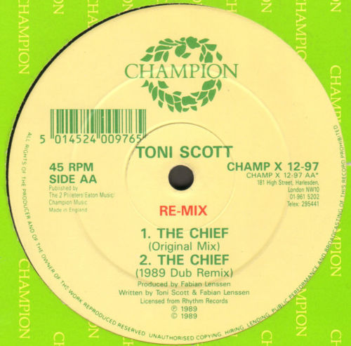 TONI SCOTT - That's How I'm Living / The Chief