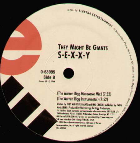 THEY MIGHT BE GIANTS - S-e-x-x-y (Todd Terry Rmxs)
