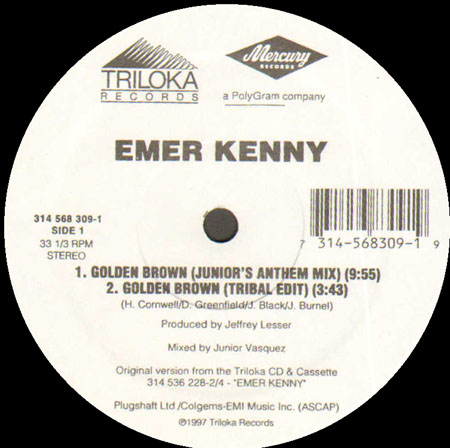 EMER KENNY - Golden Brown (Junior Vasquez Rmxs)