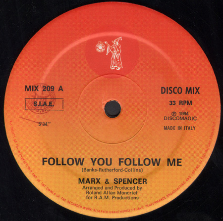 MARX & SPENCER - Follow You Follow Me