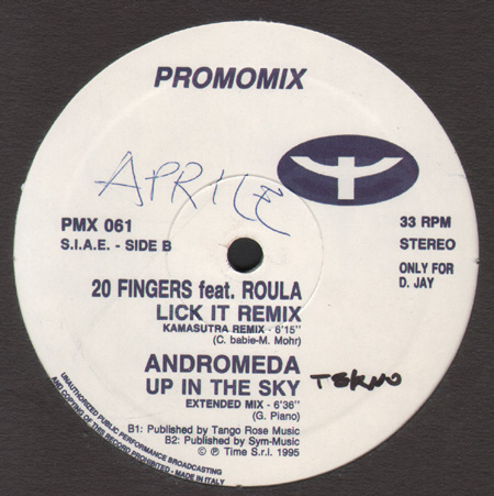 VARIOUS (GREED / MINTY / 20 FINGERS / ANDROMEDA) - Promo Mix 061 (Pump Up The Volume / Useless Man / Lick It Remix / Up In The Sky)