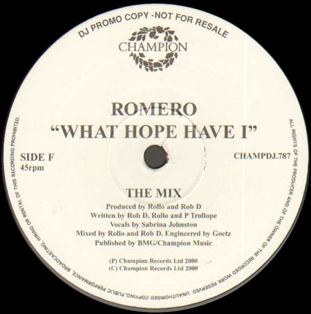 ROMERO - What Hope Have I (Silk Machete's Classic Remake)