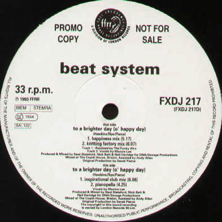 BEATSYSTEM - To A Brighter Day (O' Happy Day)