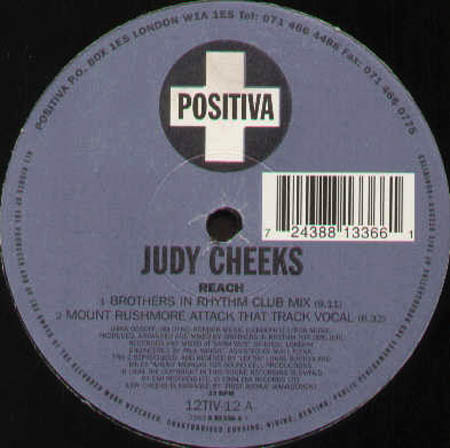 JUDY CHEEKS - Reach (Brothers In Rhythm, Mount Rushmore Rmxs)