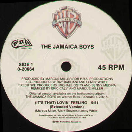 THE JAMAICA BOYS - (It's That) Lovin' Feeling