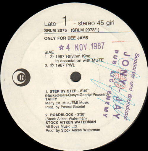 VARIOUS (TAFFY / STOCK AITKEN WATERMAN / BOOGIE BOX HIGH / EDWIN STARR) - Step By Step / Roadblock / Jive Talkin' / Whatever Makes Our Love Grow