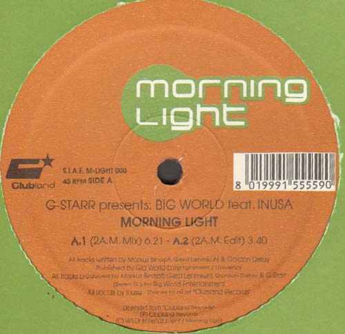 G-STARR - Morning Light - Presents Big World Feat Inusa
