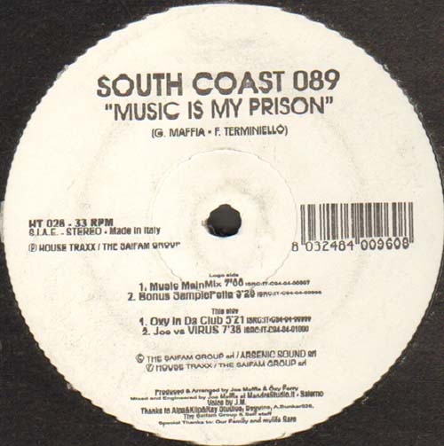SOUTH COAST 089 - Music Is My Prison