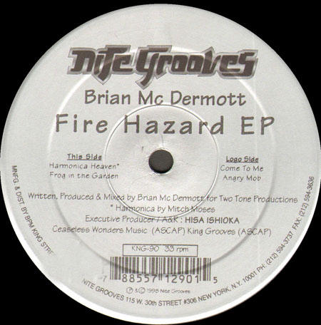 BRIAN MC DERMOTT - Fire Hazard EP