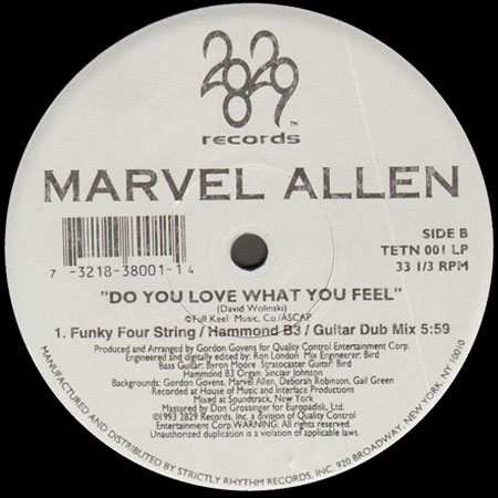 MARVEL ALLEN - Do You Love What You Feel
